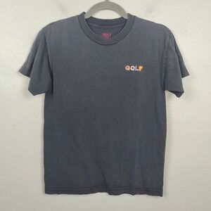 GOLF T-Shirt Mens‎ Small Black Colorful Donut Logo Tee Tyler The Creator